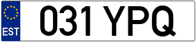 Trailer License Plate